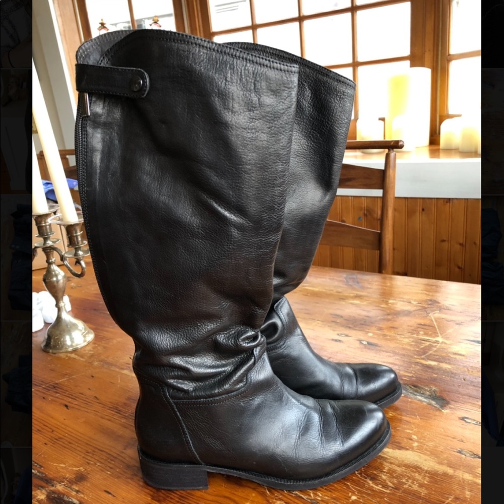 Brand new, never worn, leather boots